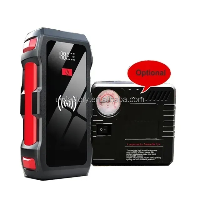 AC400V Rated Output 12V 72000mAh Multifunction Portable Car Jump Starter with Flashlight and 225kWh Storage Capacity