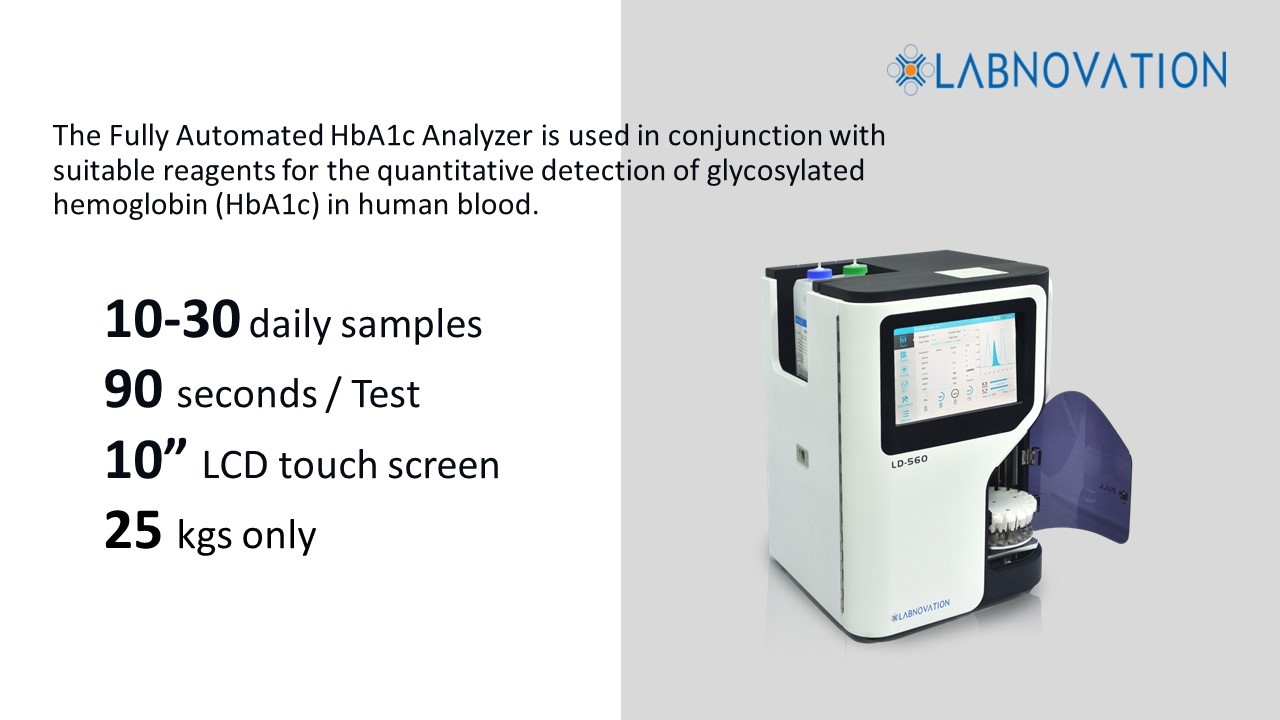 Diabetes Automatic HbA1c HPLC Analyzer Stable Sensitive Detection