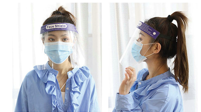 PET / PU Anti Epidemic Products , Clear Anti Fog Face Shield Protective