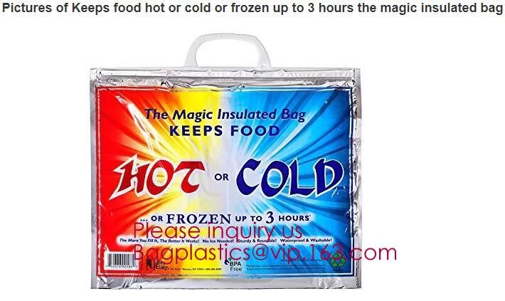 Aluminum Foil Food Use Disposable Cooler Bag Insulated Thermal Bag Organizer Storage Frozen Lunch Bag bagease bagplastic
