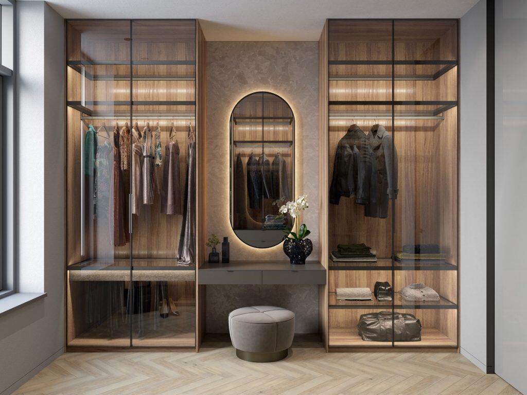 Modern Style Wooden Custom Classic Design Bedroom Furniture Modular Closet Wardrobes