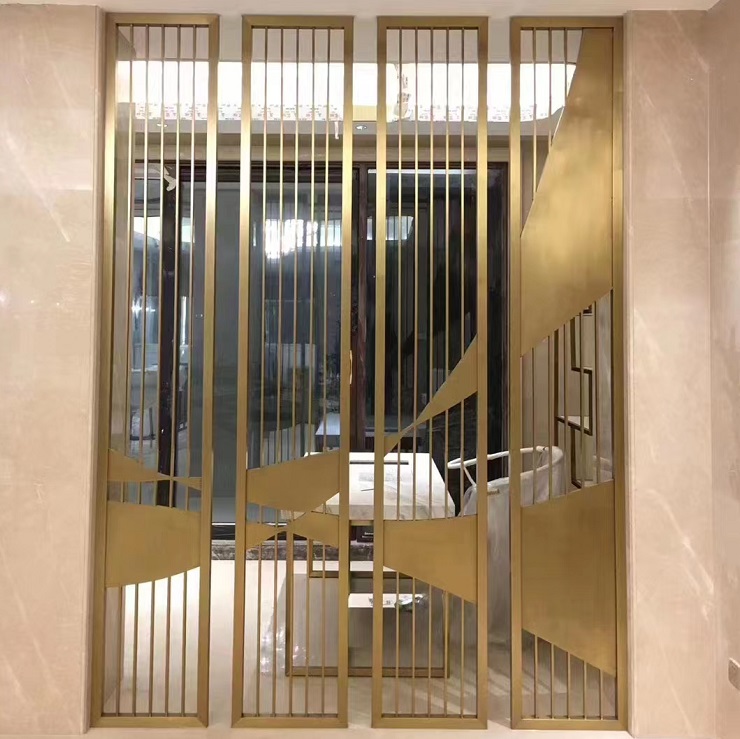Antique room dividers room partitions screen stainless steel material