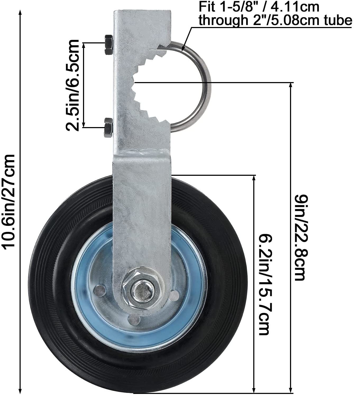 Powder Coated and Customized 6 Inch Sliding Doors Rollers Wheels for Sustainable Wood