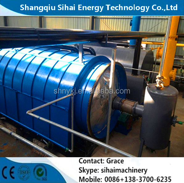 Design 380V Shangqiu Tire Recycling Line With Direct Heating For Pyrolysis Oil