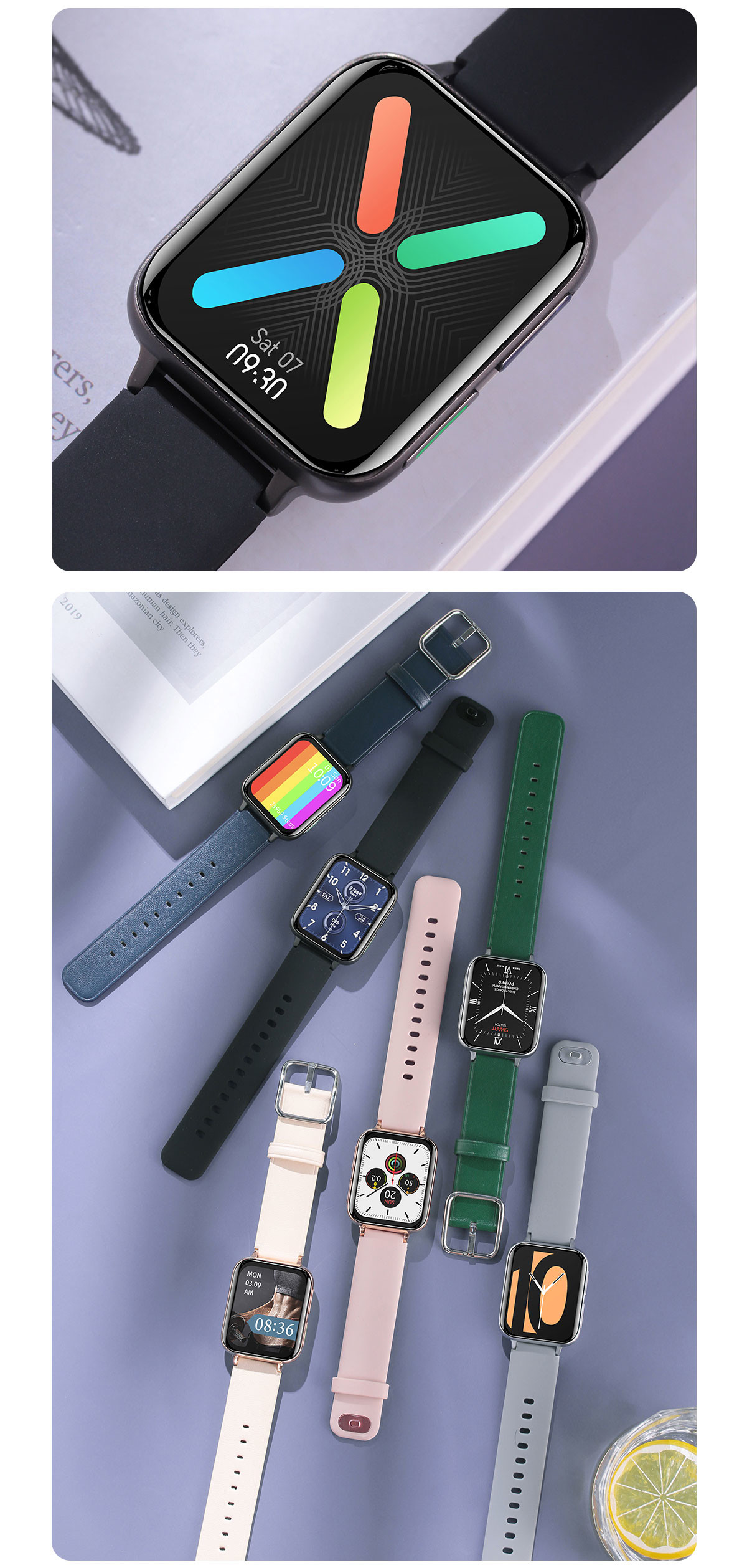 1.78 Inch 420*485 ECG Mp3 Heart Rate Healthy Sport Smart Watch