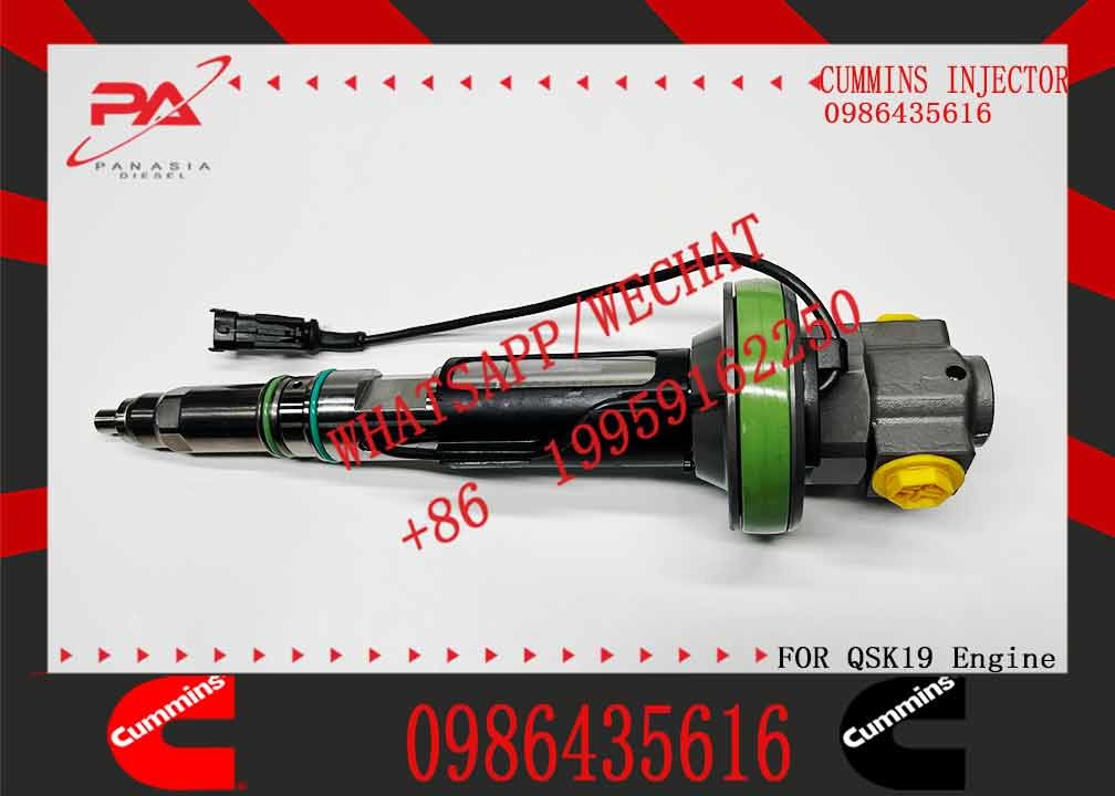 Fuel Injector 0986435616 For Cummins QSK19 QSK38 QSK60