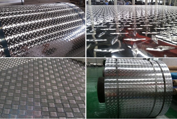 Polishing Aluminum Diamond Plate Flooring , Checkered Aluminum Sheets