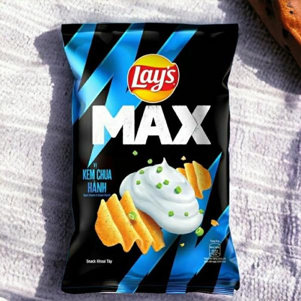 Wholesale Offer: Lay's 42 g Max Lay's Max onion sour cream Flavor Chips - 100
