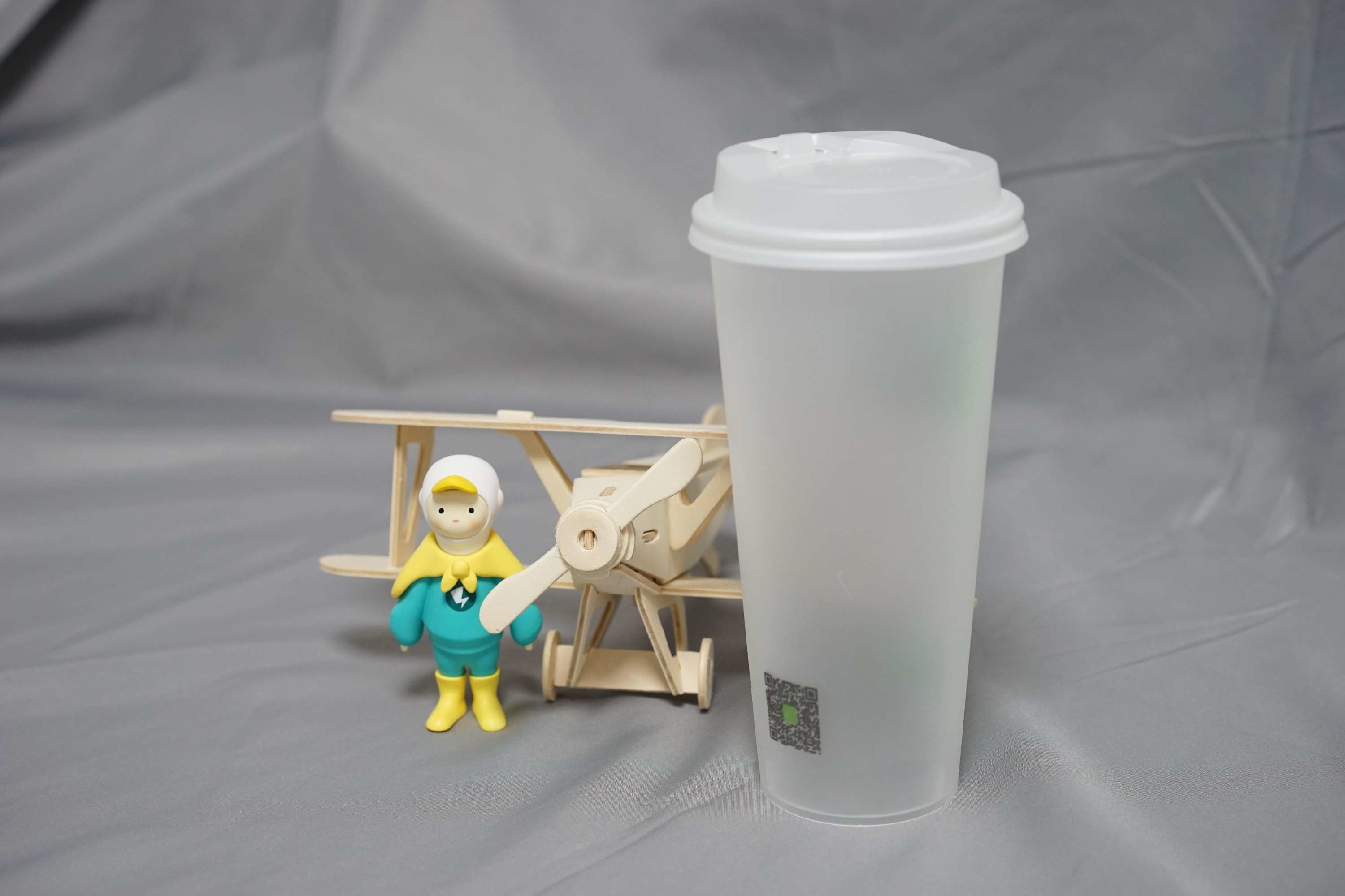 80mm Biodegradable Coffee Cup Lid Cold Drink Shop
