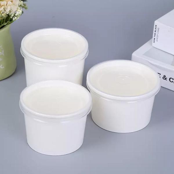 9oz Custom High Quality Disposable Printed Paper Dessert Cups Bowl Paper Cup For