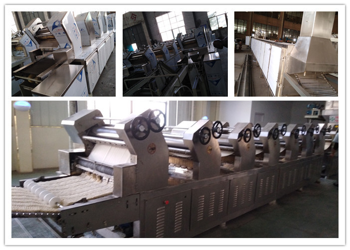 Sliver Full Automatic Noodle Making Machine Line Making Wheat / Corn Flour Fried Noddle