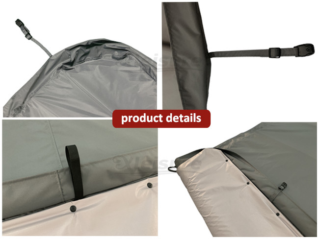 Durable Rigid Endless Swim Spa Covers Rectangle Hot Tub Lid Covers Dark Brown