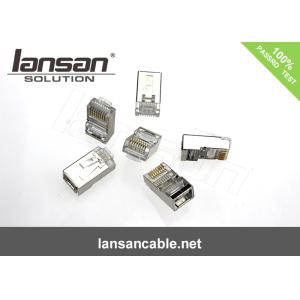 2000 Mating Cycles Cat 7 Modular Plug , Ftp Rj45 Cat7 Plug 50U FCC Standards