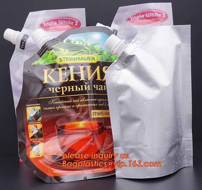 stand up reclosable drinking pouches cold drink Zip lockk bag with straw,Beveragereusable Kids Snack Zip Lock Juice Drink