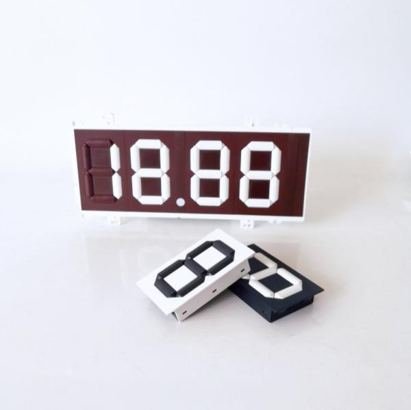 Outdoor Plastic Manual Turnover Gas Price Sign Numbers 7 Segment Price Display