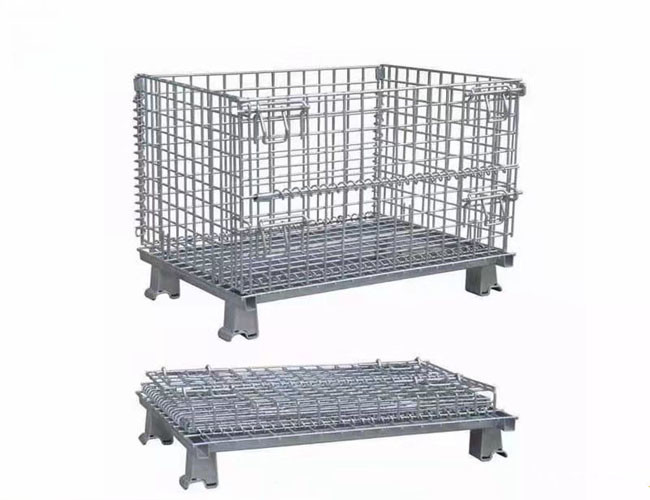 50 * 50 Hot Dip Galvanized Metal Pallet Cage Multifunctional Storage Frame
