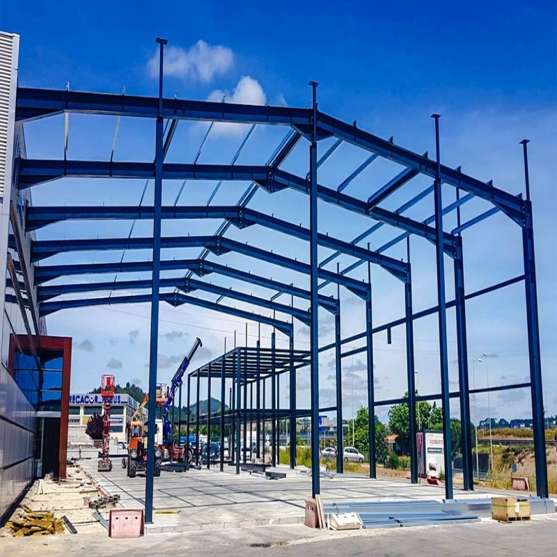 Galvanized Steel Structure Warehouse Q355 Q235 Steel Frame Warehouse Construction
