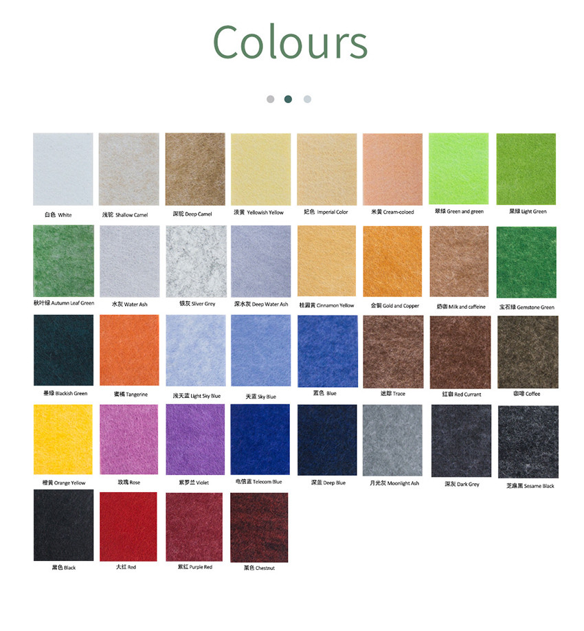 PET Felt 24mm Thickness Desk Acoustic Dividers Customized For Office Privacy