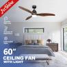 Buy cheap New Arrival DC Motor 3 Solid Blades Decorative Led Ceiling Fan With Light from wholesalers