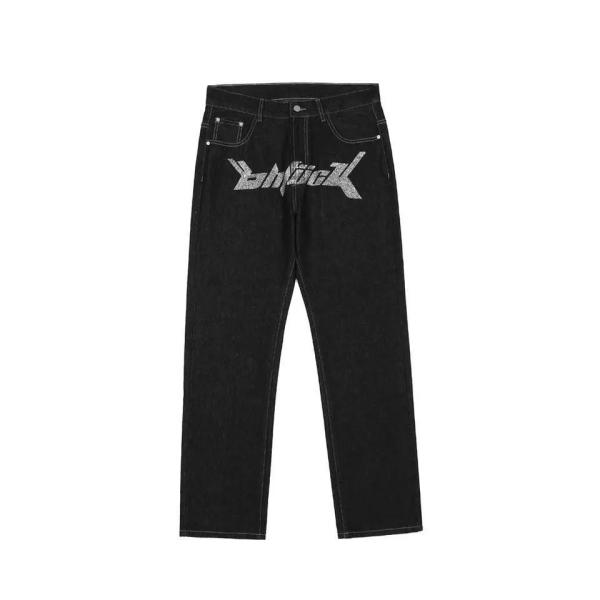 2023 Hot Selling Jeans High Streetwear Flared Jeans Men Fashion Hip-Hop Loose
