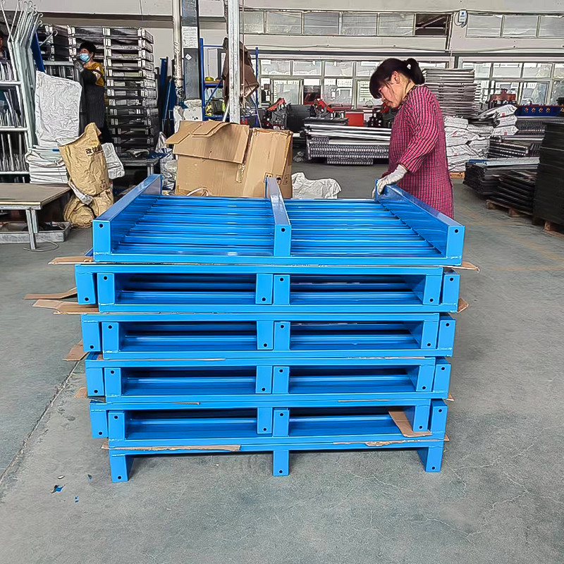Galvanized Warehouse Storage Steel Pallet Metal Storage Pallet For Heavy Duty Rack