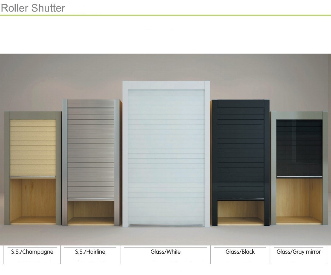 Kitchen Cabinet Roller Shutter Door Remote Control/Automatic Roll up Garage Door/Rapid