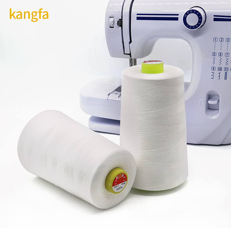 White 40S/2 Quilting Thread for Loom Edge Taping Bottom Durable and Long-lasting