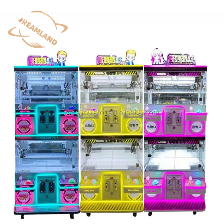 Dreamland Original game machine factory mini toy crane arcade machine mini claw game machine with bill acceptor