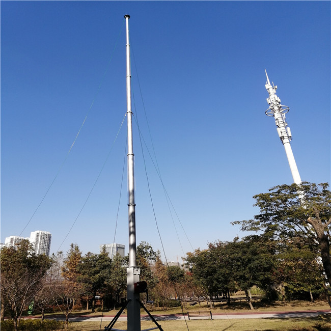 3m 15m Crank Up Portable Telescoping Mast For Radio Communication