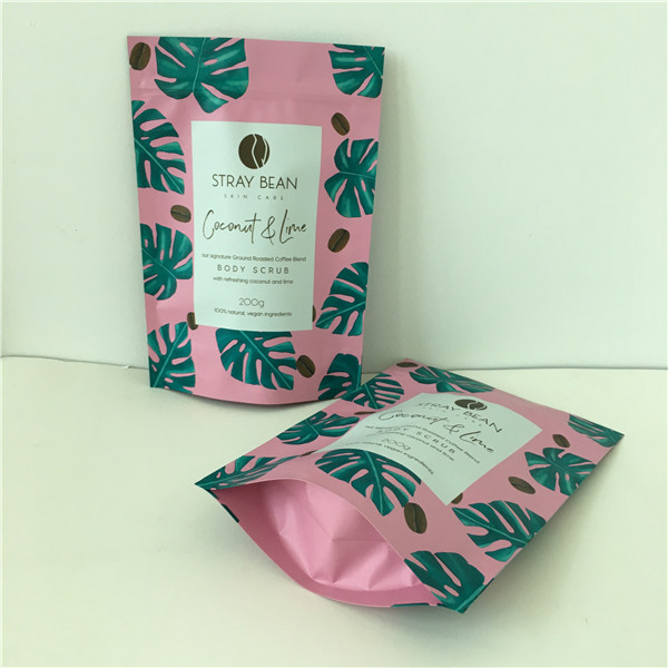 Gravature Printing Aluminum Foil Bagging for Coffee Body Scrub Packaging Bags