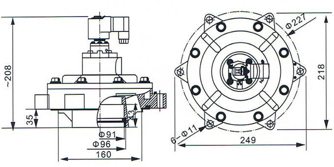 CA76MM Goyen Type MM Series Manifold Mount Pulse Jet Valve 1