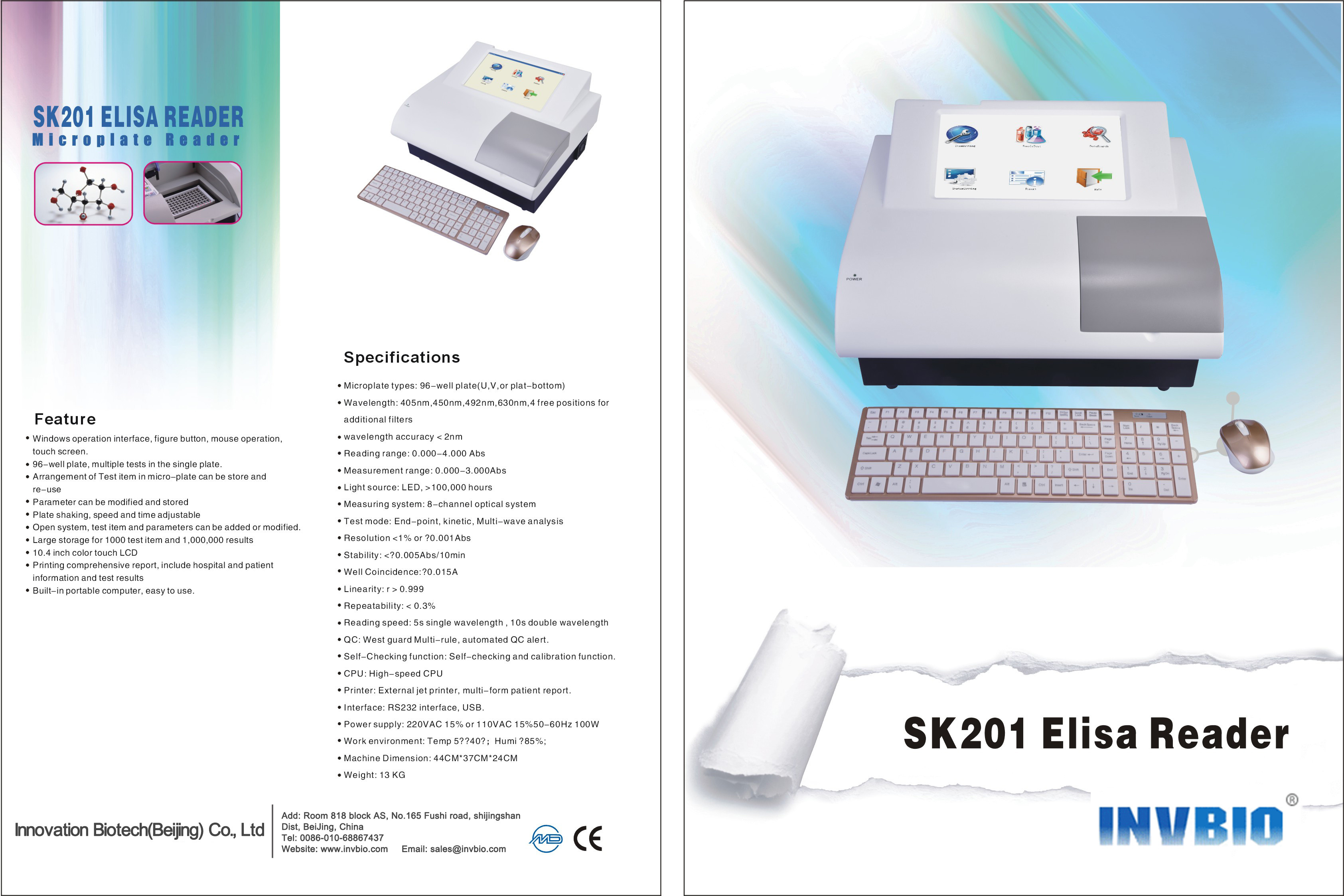 High Performance Fully Automated Elisa Reader Portable
