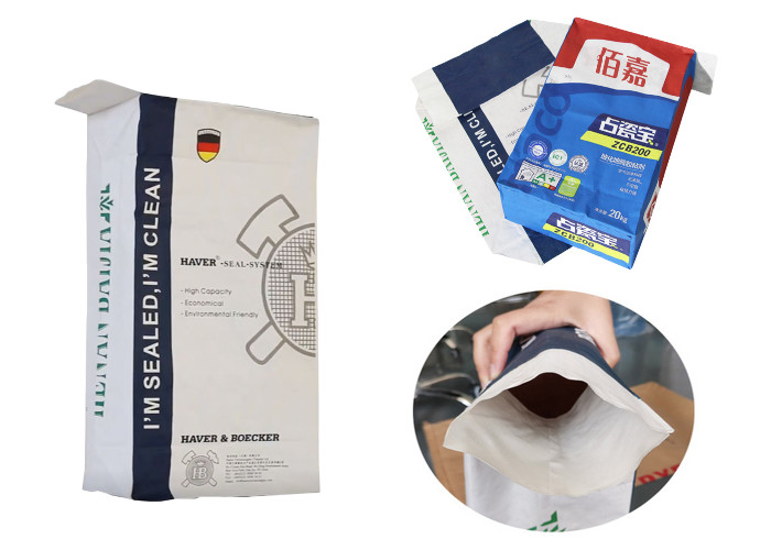 Liquid Spill Absorbent Chemical Pasted Valve Multiwall Paper Bags 15kg 20kg