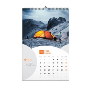 12 Months Custom Calendar Printing , Full Color Custom Wall Calendars With