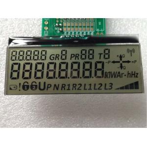 17 Digits 7 Segment Custom Lcd Module , Metal Pin Transflective Lcd Display Cog
