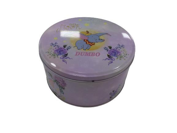 Bespoke Round Shortbread Biscuit Tin Gift Container 190mm Dia Biscuit Tin