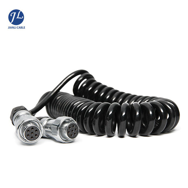 7 Pin Male Connect Four Female Aviation Cable For Split Screen Reversing Camera System