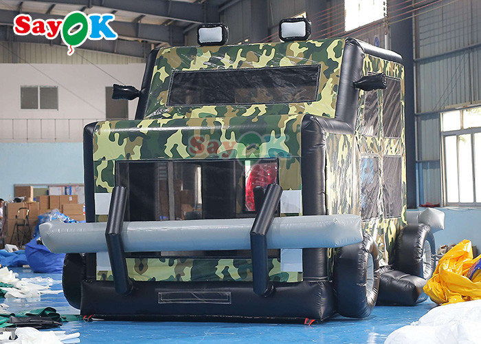 Funny Cars Wonderful Inflatable Bounce Castle With Ball Pit Pool Fire Retardant
