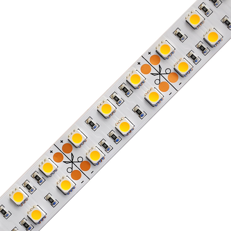 Flex Single Color LED Strip 5050 SMD Double Row 5M 24 Volt Waterproof Outdoor