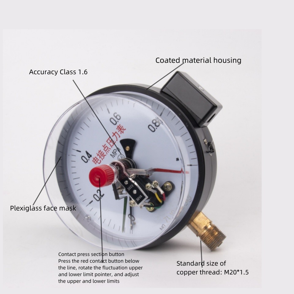 YXC150 Electric Contact Pressure Gauge Magnetically Assisted
