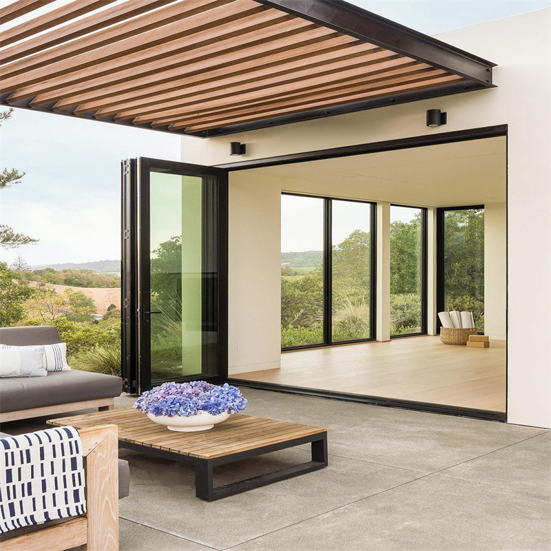 Chinese Suppliers' Energy Efficiency Aluminum Alloy Bi Fold Doors for Residential