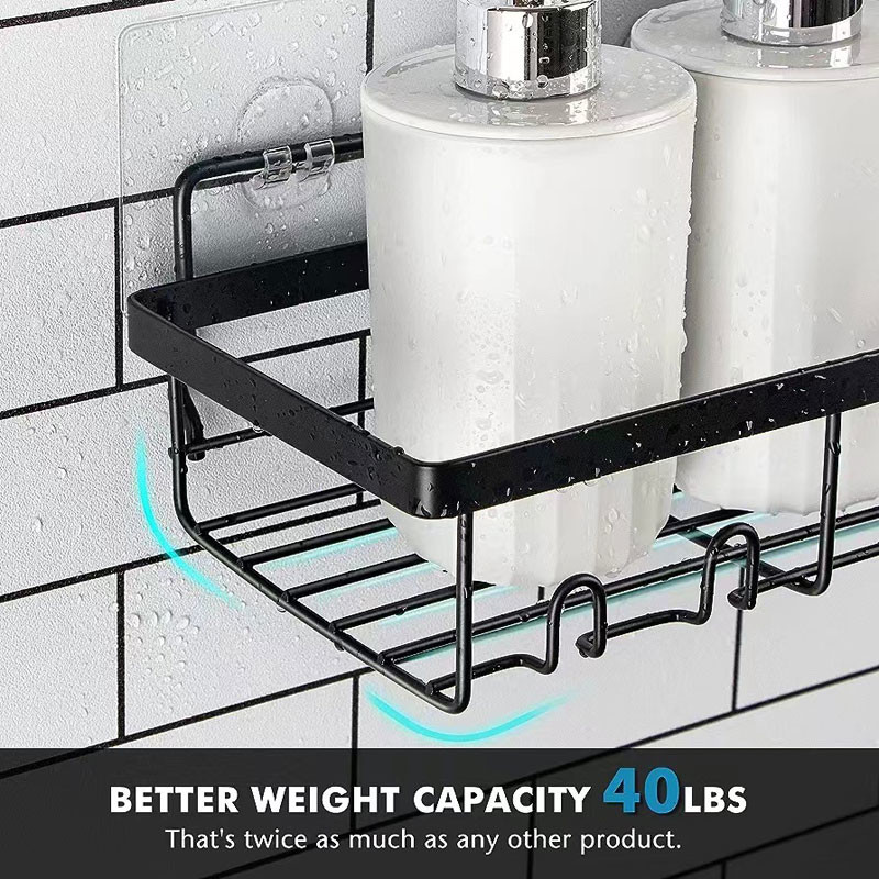 Home Farmhouse Wall Inside Organization and Storage Decor Accessories Shower Caddy Shelf Organizer Rack