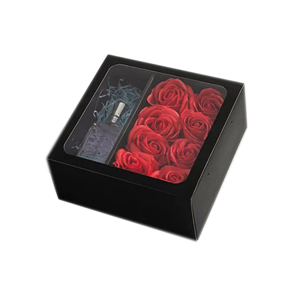 Elegant Paper Packaging Boxes for Square Flower Bouquet Gift Elegant
