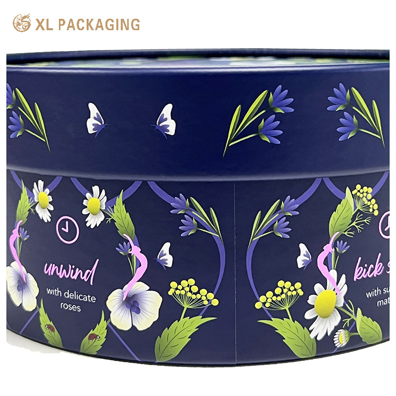Custom Tea Coffee Cylinder Kraft Packaging Box Paper Tube Printed Cardboard Tube Round Kraft Packaging