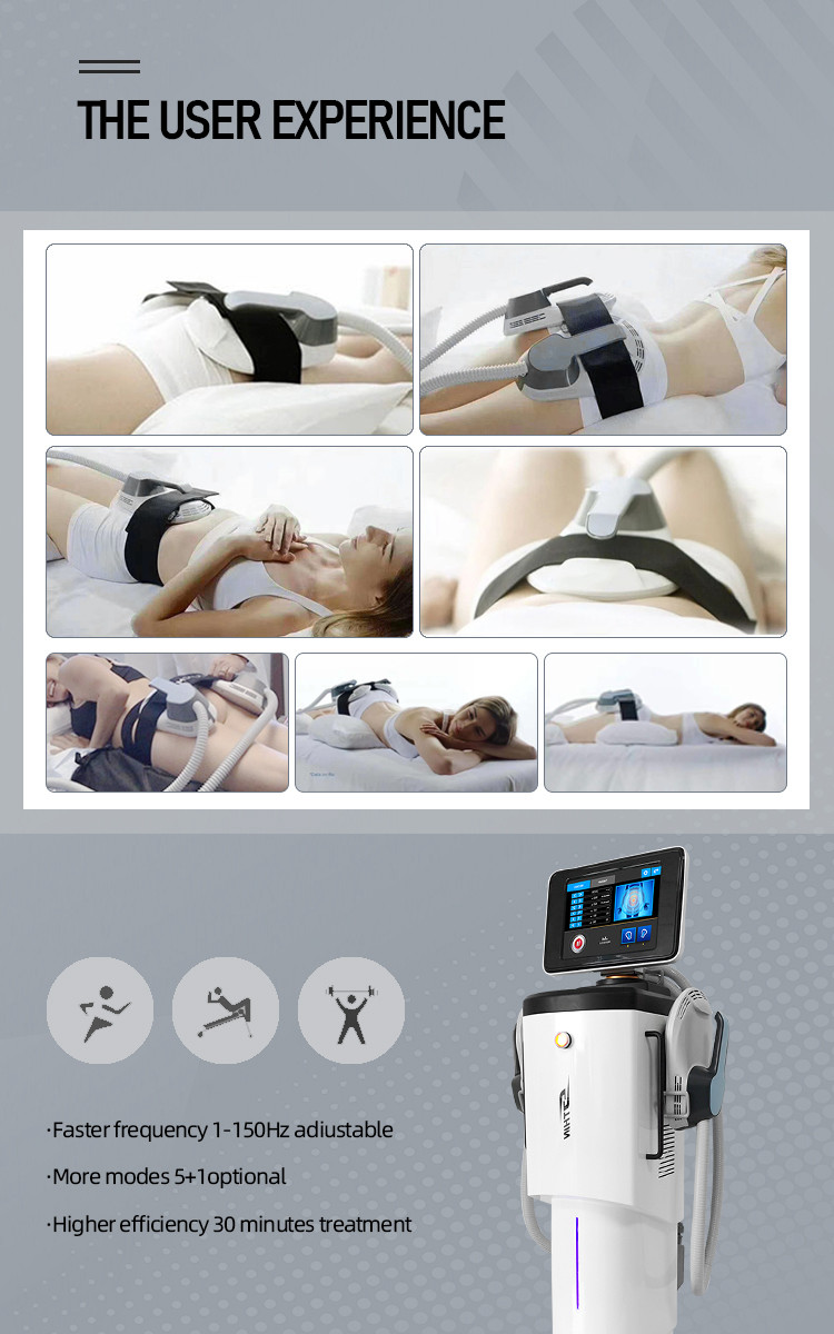 Electric EMS Body Sculpting Machine Weight Loss 4 Handles Fat Freezing Device