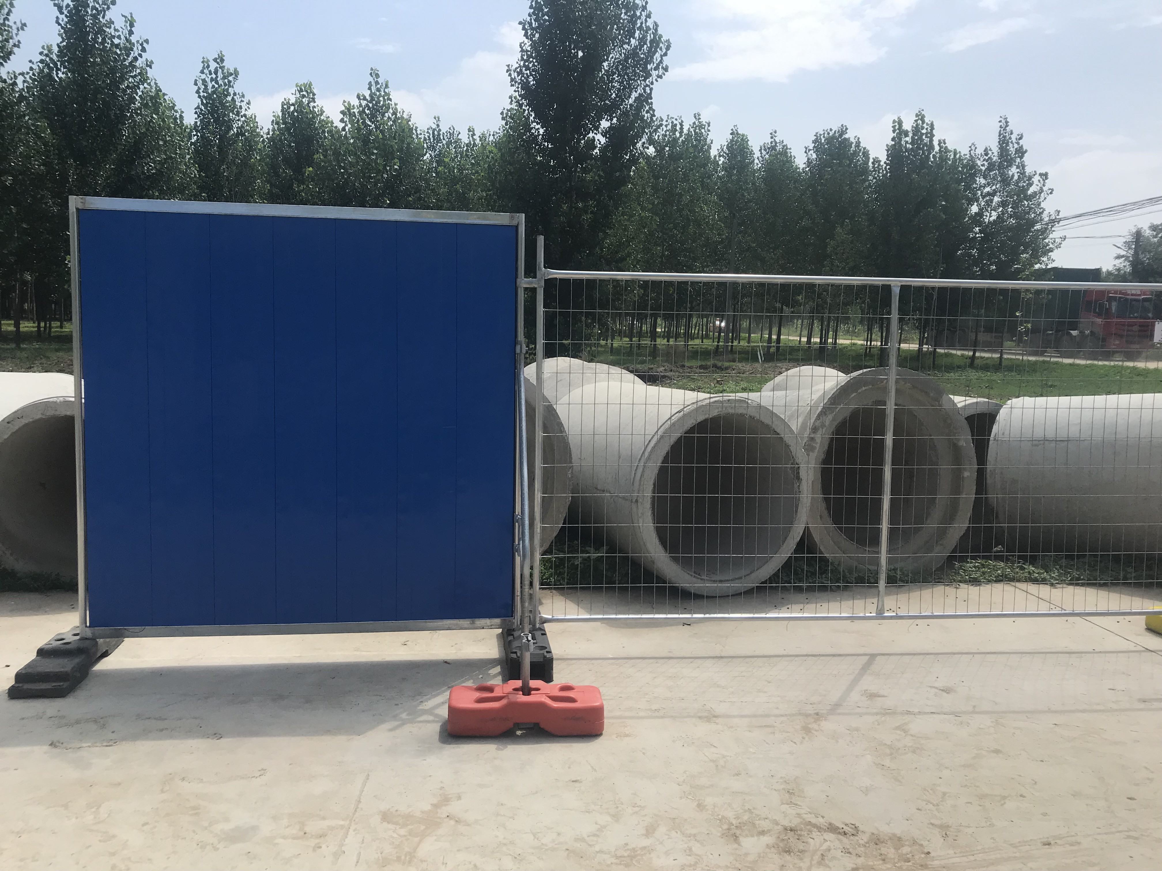 2000*2160mm Steel Hoarding Fence Construction Site