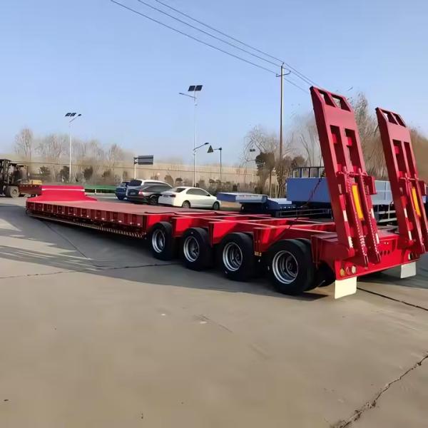 CIMC Sturdy Steel 3/4/5/6 Axles For Heavy Duty Transportation Lowbed Semi
