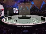 Grey Waterproof Holographic Mesh Screen See Through 9x30m For Event