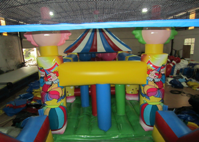 Circus inflatable obstacle courses inflatable elephant obstacle course funny clown inflatable obstacle course