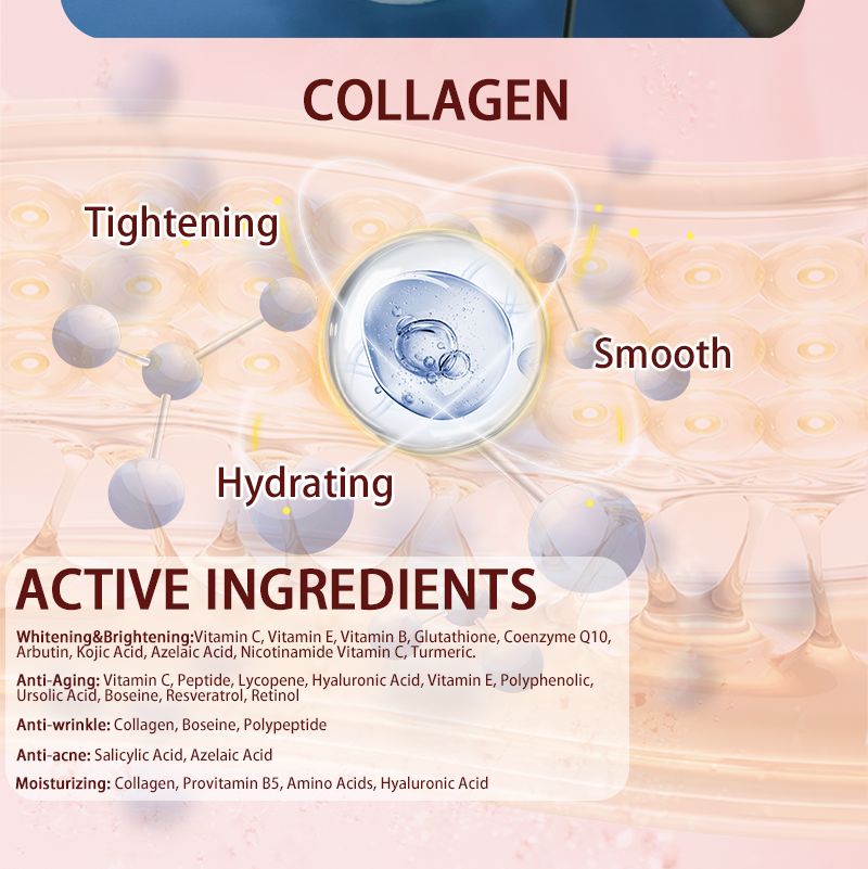 Customized Korean Bio Collagen Hyaluronic Acid Face Maskes Sheet Biodance-collagen-face-mask for Lightening Skin